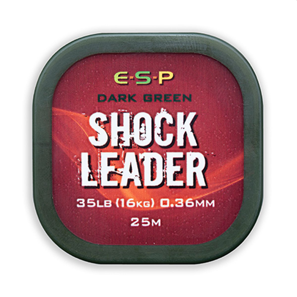 ESP SHOCK LEADER DARK GREEN ESP Shock Leader Dark Green 35lb - vista 1