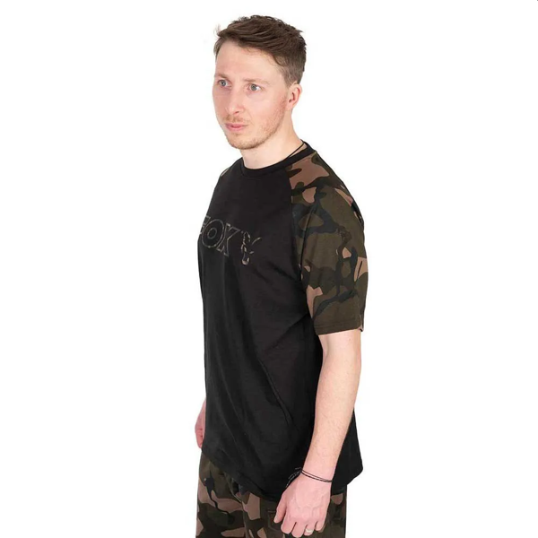 Fox Camo Outline T-Shirt Black