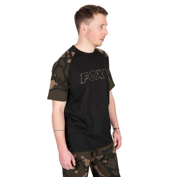 Fox Camo Outline T-Shirt Black