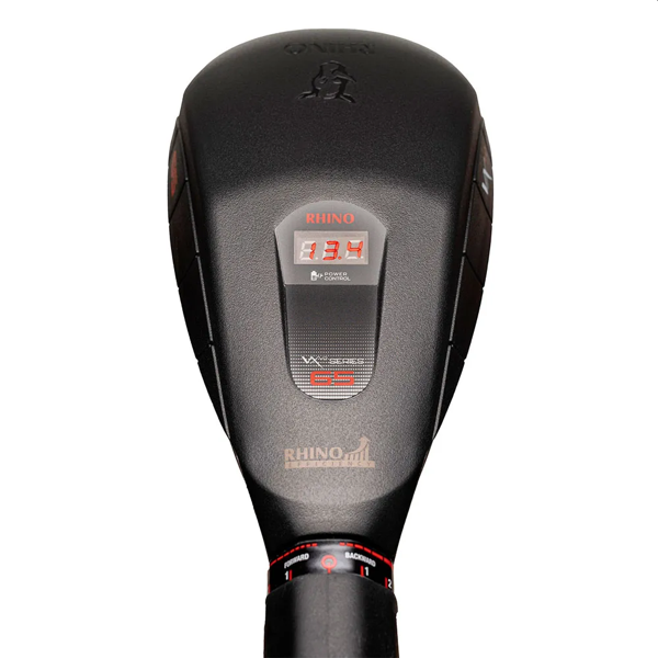 Rhino VX 55 V2 — detalle del display digital y control de velocidad