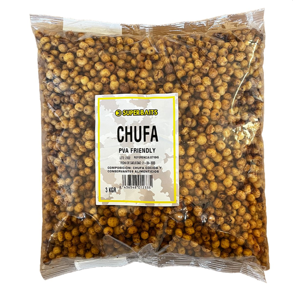 SUPER BAITS CHUFA COCIDA 3KG Superbaits Chufa Cocida PVA Friendly