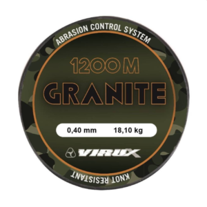 Hilo Virux Granite 0.35mm 1200mt monofilamento carpfishing color granito oscuro