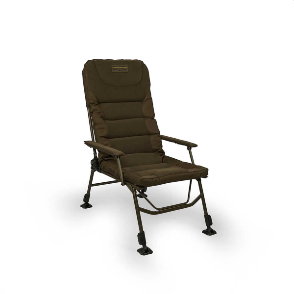avid carp benchmark leveltech high back recliner chair Silla de pesca carpfishing Avid Carp Benchmark Leveltech Hi-Back Recliner Chair vista frontal