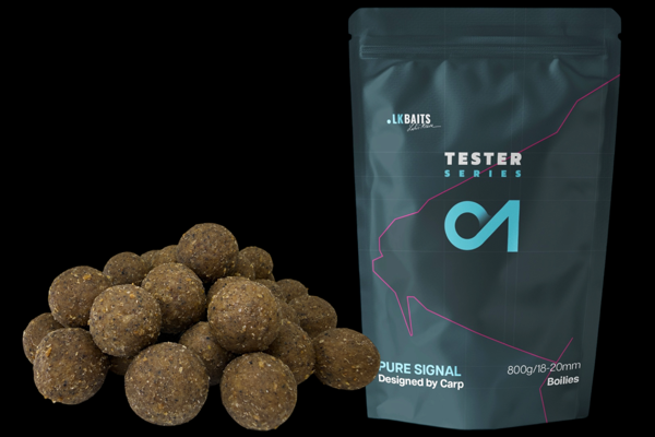 LK Baits Boilies Tester Series_01 Pure Signal 18-20mm 800g LK Baits Boilies Tester Series_01 Pure Signal 18-20mm 800g