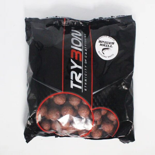 TRYBION ECOLINE BOILIES SPICES KRILL 1KG Trybion Boilies Ecoline Spices Krill 1Kg 20mm