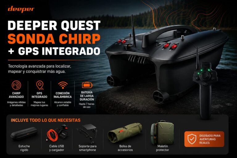 Tienda Carpfishing 1 Deeper Quest Sonda Chirp + Gps