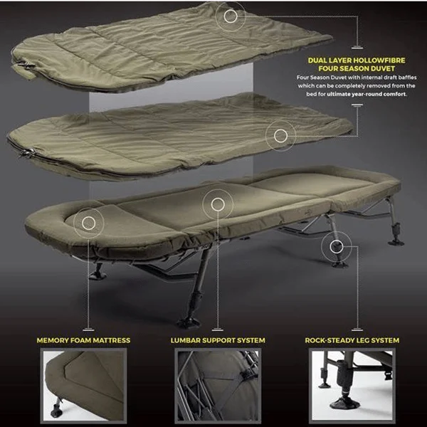 Avid Carp Benchmark X colchon de memory foam y soporte lumbar