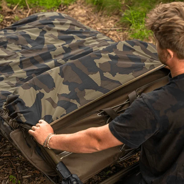 Avid Carp Ascent Rs Camo Sleeping Bag Standard con capucha y bolsillo almohada