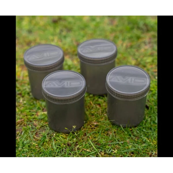 Avid Carp Large Hookbait Pots botes herméticos para cebos de anzuelo