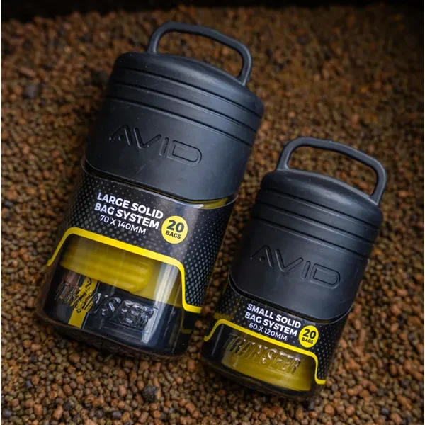 Avid Carp Solid Bag System L con herramienta de carga y 20 bolsas