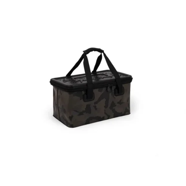 Avid Carp Stormshield Camo Eva Carryall 50lt con cremalleras de 10 mm y correas de neopreno