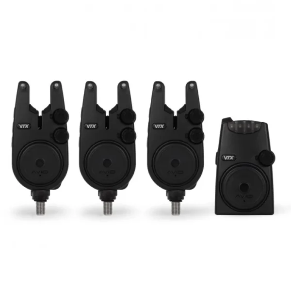 Avid Carp Alarma VTX 3+1 set de alarmas VTX con receptor para carpfishing