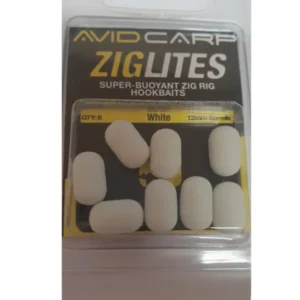 Avid Carp Ziglites White 12mm Dumbell cebo flotante artificial de espuma