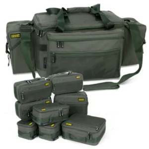 Bolso Shimano Olive Compact con 8 estuches