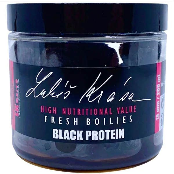 LK Baits Lukas Krasa Fresh Boilies Black Protein 18mm