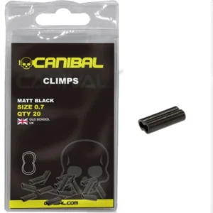 Canibal Crimps Matt Black 0,7mm 20uni