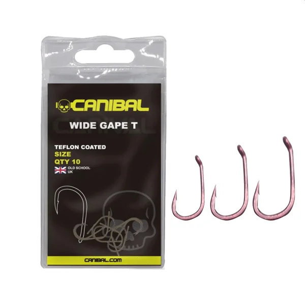 Canibal Wide Gape T número 8 10uni para carpfishing