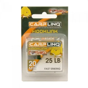 Carplinq Hooklink Braid Olive Green 25lb para carpfishing