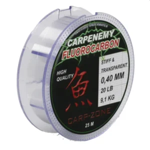 Carp Zone Fluorocarbono 0,40mm 0,50mm 20lb 30lb 25mt Stiff-Rig