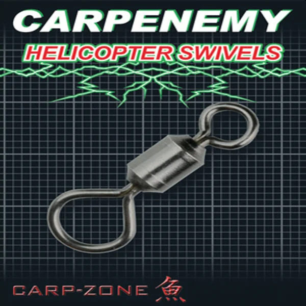 Carp Zone Helicopter Swivels nº8 10uni giratorio ojal grande montaje helicoptero