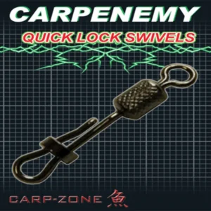 Carp Zone Quick Lock Swivels nº8 10uni giratorio liberacion rapida terminal