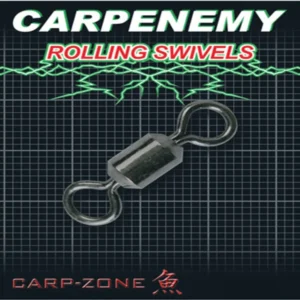 Carp Zone Rolling Swivels nº8 10uni giratorios negro niquel carpfishing