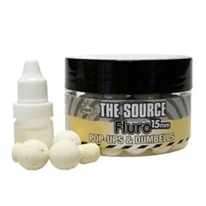 DYNAMITE BAITS THE SOURCE FLURO POP-UP & DUMBELLS 15MM