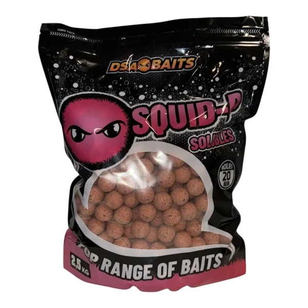 DSA Baits Boilies Soluble Squid-P 2.5kg 20mm