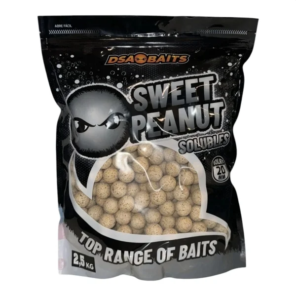 DSA Baits Boilies Soluble Sweet Peanut 2.5kg 20mm