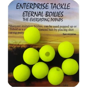 Enterprise Tackle Eternal Boilies Yellow 12mm – boilie artificial amarillo 12mm para pesca de carpas en Mérida Extremadura – Chachocarp distribuidor oficial