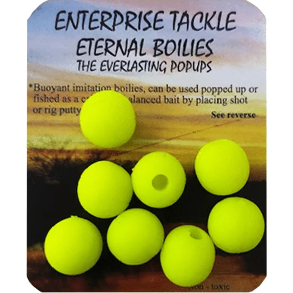 Enterprise Tackle Eternal Boilies Yellow 12mm – boilie artificial amarillo 12mm para pesca de carpas en Mérida Extremadura – Chachocarp distribuidor oficial