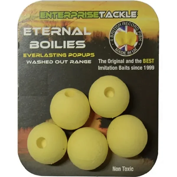 Enterprise Tackle Eternal Boilies Amarillo Pálido 15mm - Equilibrio crítico - Chachocarp Mérida Extremadura