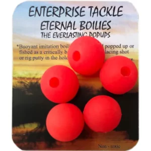 Enterprise Tackle Eternal Boilies Rojo Fluoro 15mm - Boilie artificial fluorescente estándar - Chachocarp Mérida Extremadura