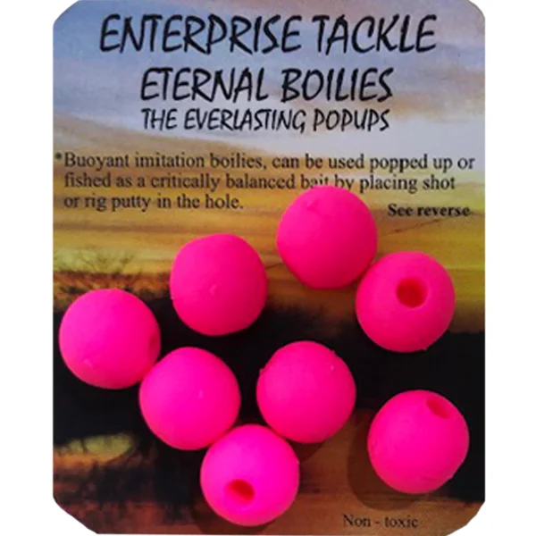 Enterprise Tackle Eternal Boilies Rosa Fluoro 12mm - Boilie artificial fluorescente - Chachocarp Mérida Extremadura