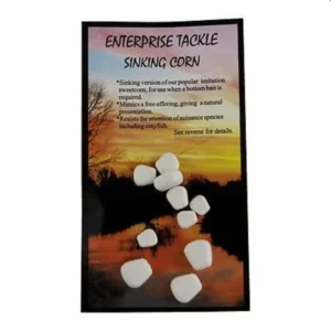 Enterprise Tackle Sinking Corn White – maíz artificial blanco de fondo para pesca de carpas en Mérida Extremadura – Chachocarp distribuidor oficial