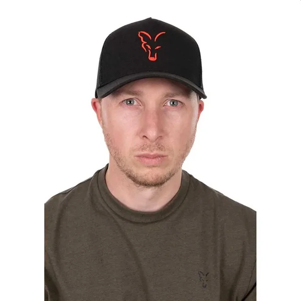 FOX BASEBALL CAPS BLANCK-ORANGE 2