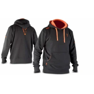 Fox Black Orange Hoody sudadera carpfishing