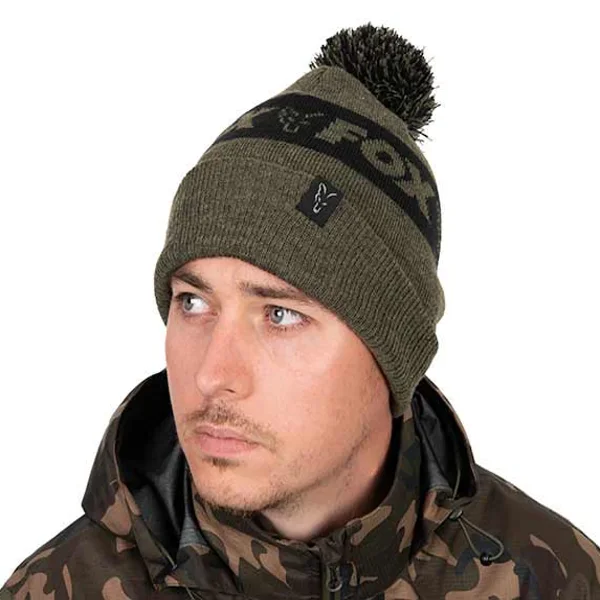 FOX BOBBLE HAT GREEN 2