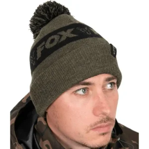 Fox Collection Bobble Hat Green Black gorro carpfishing