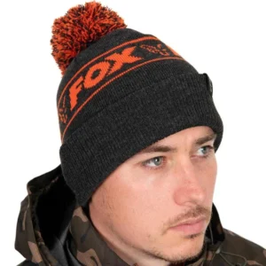 Fox Collection Bobbles Hat Black Orange gorro carpfishing