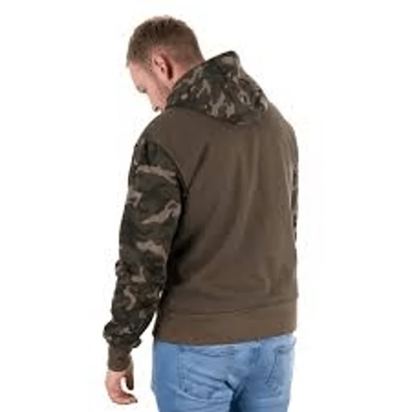 Fox Hoody Khaki Camo puños elasticos acanalados detalle