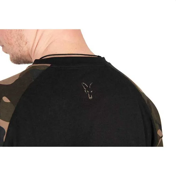 Fox Camo Outline T-Shirt Black
