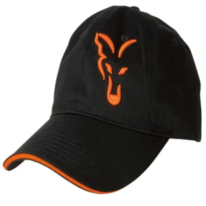 Gorra de Beisbol Fox Negra y Naranja algodon vision proteccion sol