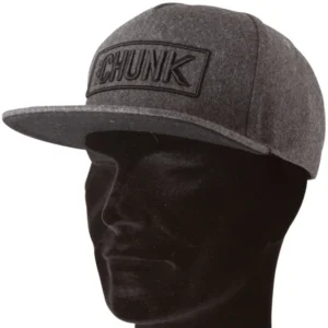 Fox Chunk Melton Wool Snapback Grey lana acrilica pico plano