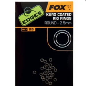 Fox Microanilla Kuro 2.5mm perfil redondo no reflectante anzuelos