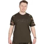 Fox Camo Outline Print T-Shirt Khaki