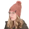 Fox Ladies Knitted Bobble Pink 2 Fox Ladies Knitted Bobble Pink