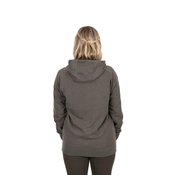 FOX WOMENS ZIPPED HOODY OLIVE MARL MAUVE.3