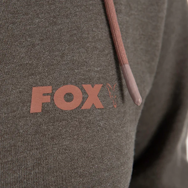 FOX WOMENS ZIPPED HOODY OLIVE MARL MAUVE.4