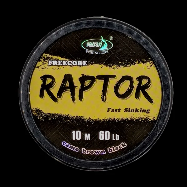 Katran Fishing Line Free core RAPTOR camo brown 60lb 10m